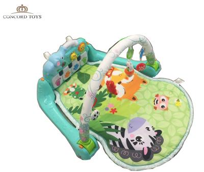 China Toy Newest Baby Gym Puzzles Mat Educational Rack Toys Baby Play Mat with Piano Keyboard Fitness Infant Mat Musical Baby Playmat for sale