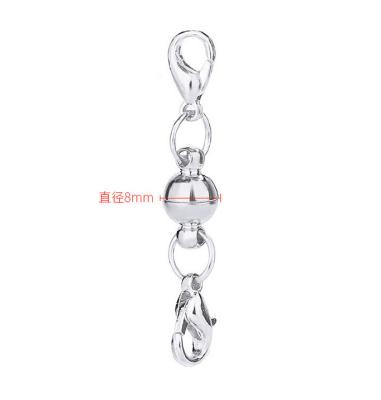 China Wholesale Jewelry Accessory 8mm Ball Brass Diy Necklace Bracelet Magnetic Clasp for sale