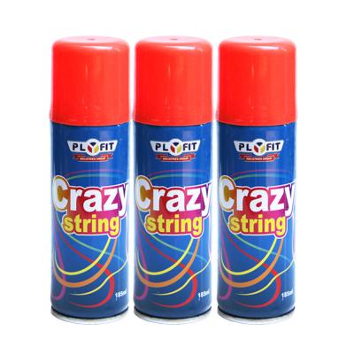 China Plyfit Party Silly String Spray Crazy Ribbon Spray For Holiday Party Christmas for sale