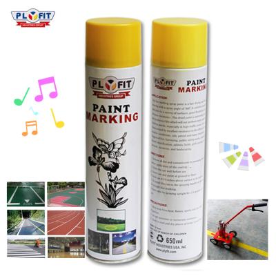 China linha amarela bocais da estrada de 650ml Plyfit da borboleta da pintura da marcação para a marcação de estrada à venda