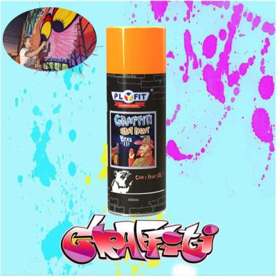 Chine Peinture de jet fluorescente de graffiti d'aérosol 400ml à haute brillance pour la peinture de mur à vendre