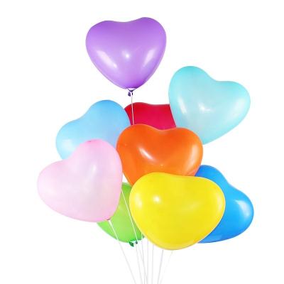 China Gift Toy Wholesales Personalized Helium Ballon Party Latex Balloons Advertisement Wedding Party Matte Heart Latex balloons for sale