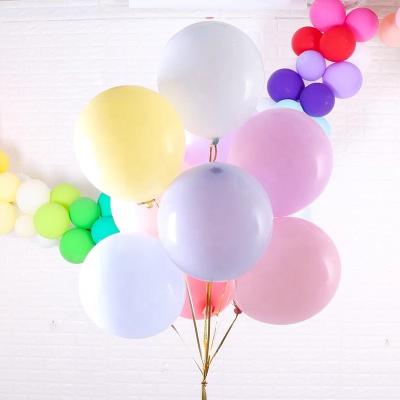 China Gift Toy Engagement Party Decorations Birthday Wedding free Valentine Gift Shape Round Macarone Latex balloons for sale