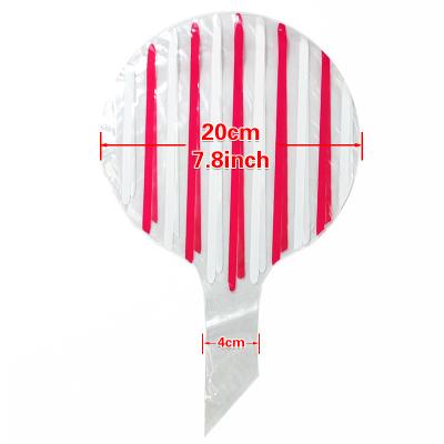 China Gift Toy Happy Birthday Cartoon Printed Congratulations Colored Stripes Balloon Design Print Bobo Balloon for sale