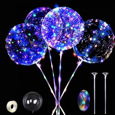 China Gift Toy Bobo Balloon Party Decorations Clear Globos Burbuja DIY Custom Bubble Balloon Transparent Bobo Balloon Set for sale