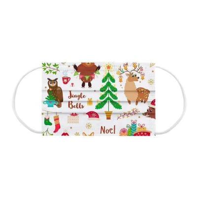 China 3 Player Medical Face Mask Protective Glass Disposable Christmas Medical Mask for sale