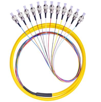 China FTTP FC Fanout Pigtail -12 Cores for sale