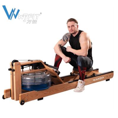 China Multi Functional Equipment Water Rowing Trainer Gym Water Rowing Machine Universal Wooden Home Rower Exercise Machine for sale