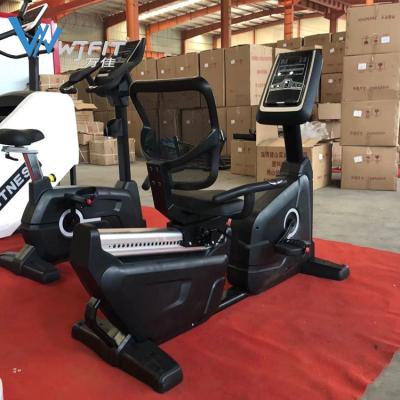 China Wanjia Universal Fitness Equipment Factory Wholesale Commercial Recumbent Bike WJ-8033 Recumbent Bike For Sale for sale