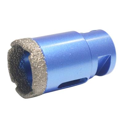 China Glass 10MM to 100MM Vacuum Brazed Coring Drill and Brazed Diamond Core Drill Bit and Vacuum Brazed Hole Drill for sale