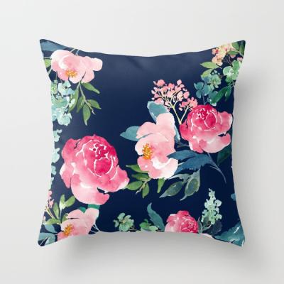 China New Home Tile Covers Handmade Sofa Sofa Decorative Pillow Cases Cushion Home Decor Pretty Square 18x18 Inchl Modern Flower for sale