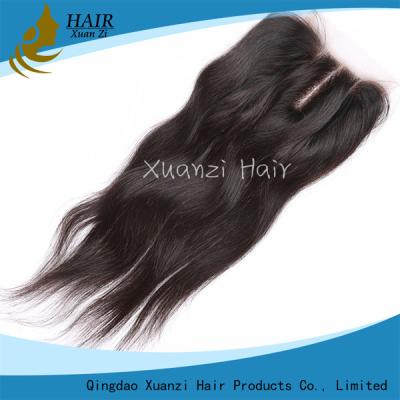 China Extensões do cabelo humano do Virgin 100, pacotes pretos naturais do cabelo humano com fechamento à venda