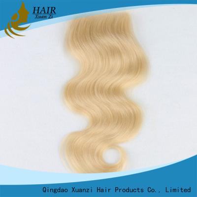 China Blonde Brazilian Lace Frontal Closure , Human Hair Lace Front Wigs With Adjustable Straps for sale