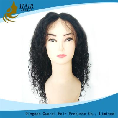 China Las pelucas llenas naturales del cabello humano del cordón profundamente agitan suavemente liso para las mujeres negras en venta