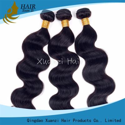 China Cabello humano natural suavemente liso de la Virgen, clip de la onda del cuerpo en extensiones del pelo de Remy en venta