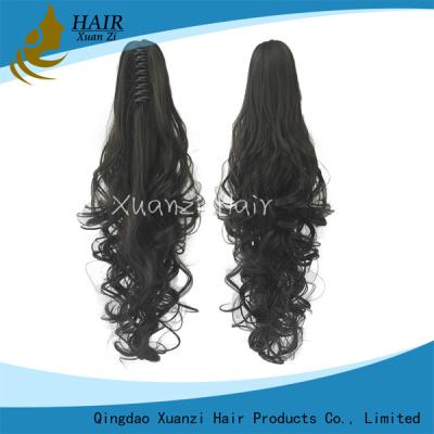 China Water Wave Synthetic Hair Wigs With Clips 7A Soft Smooth No Tangling No Damage for sale