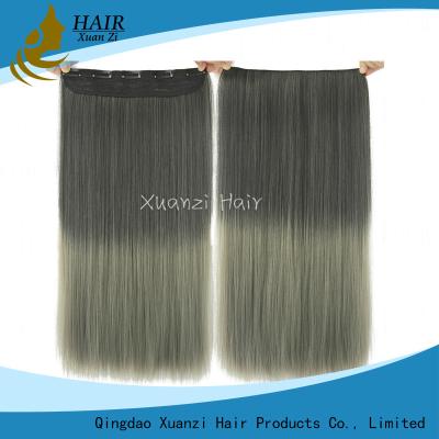 China Pelucas de mirada naturales de la moda, clip recto sedoso en extensiones del cabello humano en venta