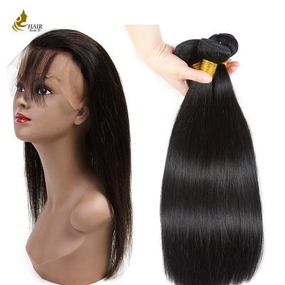 China 8 - 32 Inches Ladys Hair Extensions Straight Hair Weft With 360 Lace Closure for sale