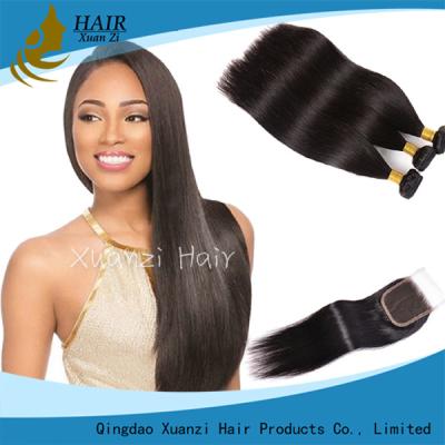 China 10a Grade Raw Virgin Hair Bundles No Tangle No Shed Unprocessed Peruvian Weaving for sale