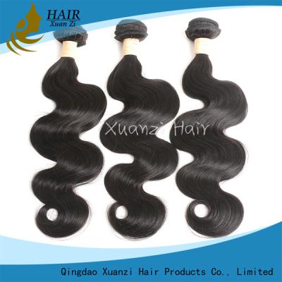 China 100% Human Hair Ladys Hair Extensions , Brazilian Remy Hair Weave Double Weft for sale