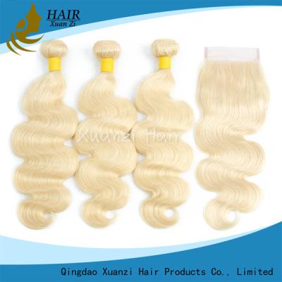 China 613# gekleurde Ladys-Natuurlijke het Lichaamsgolf 95g van Haaruitbreidingen - 105g in Gouden Kleur Te koop