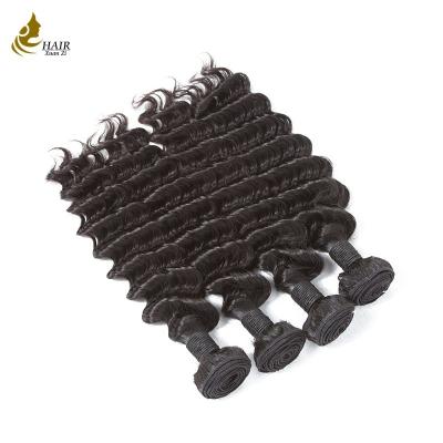 China La onda profunda del pelo de la Virgen lía la extensión del cabello humano 3 paquetes del pelo más largo en venta