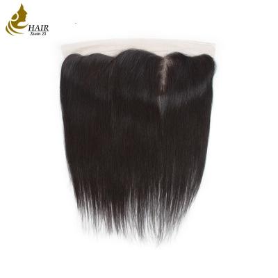 China Clean Smooth Brazilian Straight Lace Closure Virgin Hair Free Middle Three Parting for sale