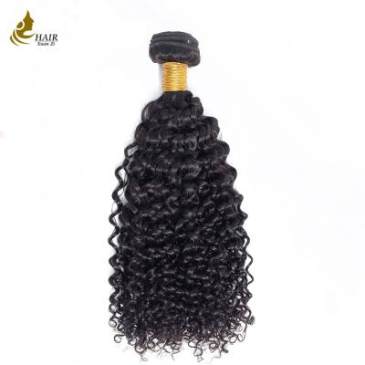 China La armadura rizada del pelo rizado lía la extensión natural 100% del pelo de Remy del cabello humano del color no en venta