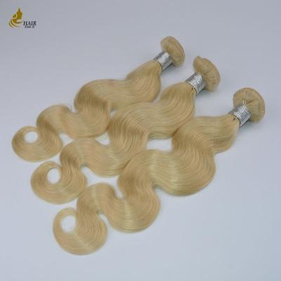 China 613# Blonde Virgin Remy Weave Human Hair Extensions With Closure for sale