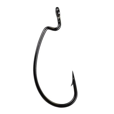 China Carbon Steel Black Carbon Steel Crank Worm Hook For Soft Groundbaits Or Lure Insect Hooks Bulk for sale