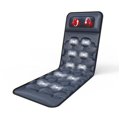 China Hot Selling Foldable Shiatsu Heating Body Massager Mattress Massage Bed Vibrating Mat for sale