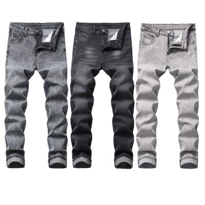 China Wholesale Slim Skinny Gray Stretch Denim Men's Breathable Jeans for sale