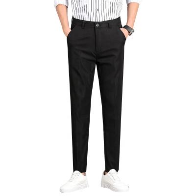 China High Quality Anti-Static Men's Four-Season Chino Stretch Buckle Custom Trouser Suit Set Pants ODM OEM Service for sale