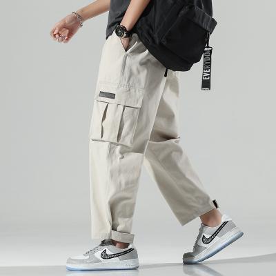 China Custom Men's Casual Pants Breathable Jogger Wide Leg Cargo Pants Wholesale Track Cargo Pants for sale