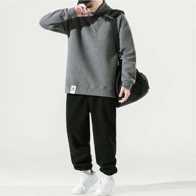 China Breathable Classic Custom Hoodie And Sweatpants Oversized Heavy Sportswear Two Piece Pants Set Men Pullover for sale