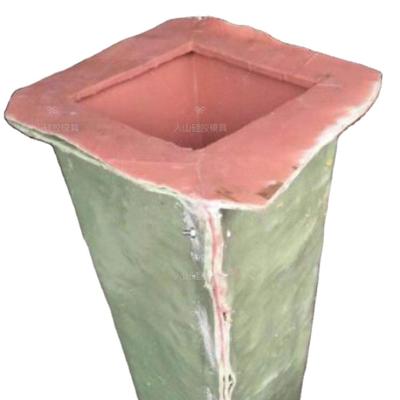 China Europe Large Cement Planter Flower Pot Fiberglass Concrete Molds Rectangle Shape For Exterior Garden House Building Decoration for sale