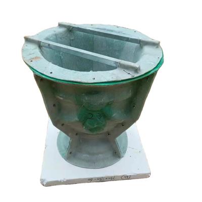 China European Large Cement Planter Flower Pot Fiberglass Concrete Molds For Garden House Building Exterior Decoration for sale