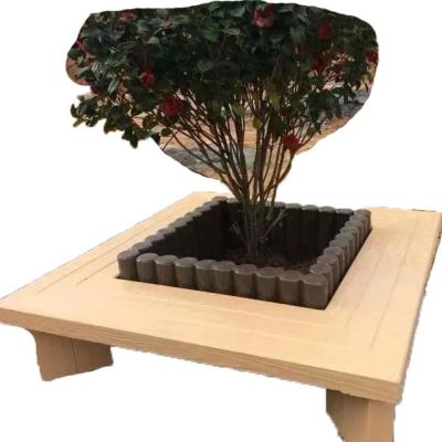 China Noble Precast Garden Ornaments Decorative Concrete Tree Bench Molds for sale