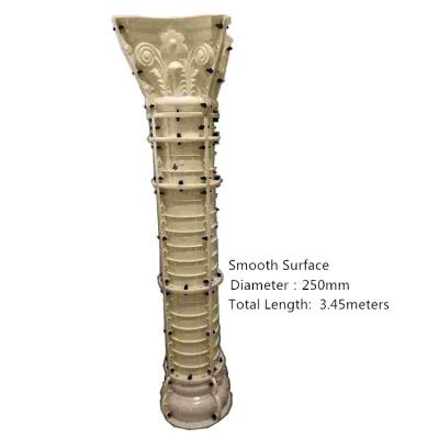 China Traditional Precast Decorative Concrete Roman Column Pillar Plastic Molds For Sale for sale