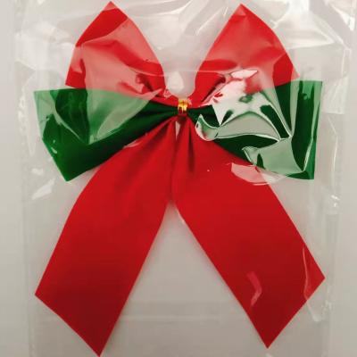 China Christmast Ornament Christmas Ribbon Bow Craft Bowknot For Christmas Tree Hanging Decoration for sale