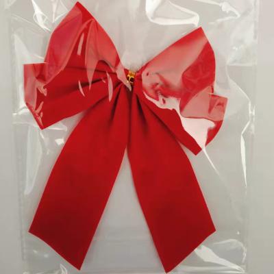 China Christmast Ornament Christmas Ribbon Bow Craft Bowknot For Christmas Tree Hanging Decoration for sale