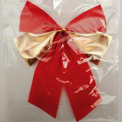 China Christmast Ornament Christmas Ribbon Bow Craft Bowknot For Christmas Tree Hanging Decoration for sale