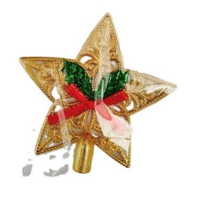 China Christmast Ornament Christmas Topper Star Craft Five-pointed Star for Christmas Tree Topper Decoration for sale