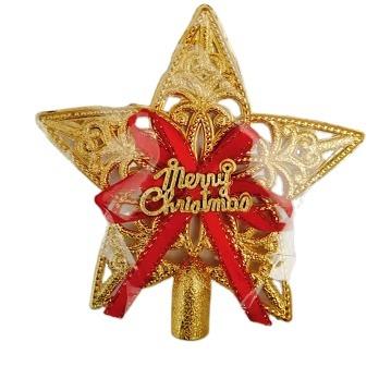 China Christmast Ornament Christmas Topper Star Craft Five-pointed Star for Christmas Tree Topper Decoration for sale