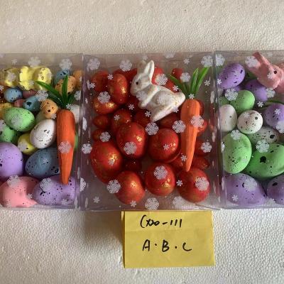 China Plastic Colorful Easter Egg Easter Egg Decoration Gifts Festival Easter Same Color Mixed Packaging Eggs 35/s for sale