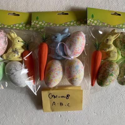 China Easter Egg Easter Egg Decorating Gifts Festival Eggs Carrot Bunny Plastic Colorful Mixed Wrapping for sale