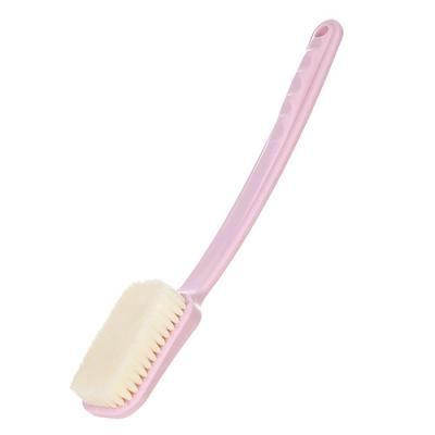 China Wholesale Long Handle Body Scrub Back Anti-Slip Handle Durable Bristle Massage Cleansing Exfoliating Bath Brushes for sale