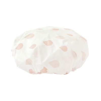 China Viable Wholesale Plastic Recyclable Recyclable Hair Shampoo Waterproof Adult Bathing Shower Cap for sale