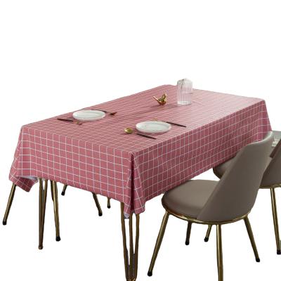 China Amazon Gingham Glitter Tablecloth Waterproof Hot Selling Waterproof Banquet Table Clothes for sale