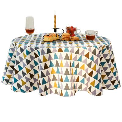 China Nordic Tablecloth Modern Wholesale Modern Wedding Linen Tablecloths Color Round for sale